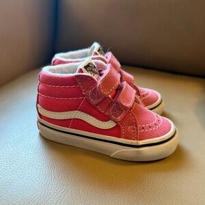 Vans Toddler Pink Velcro High-Tops